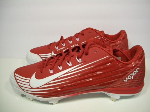 NIKE Mens Lunar Vapor Pro Low Metal Baseball Cleats Red/White 683895-610 13.5 - Picture 4 of 7