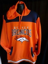 Denver Broncos Men's G-III Hood Sweatshirt Front/Back Design Med, L or 2X