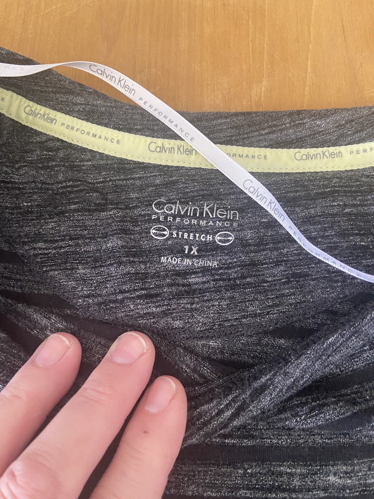 Calvin Klein Performance Grey Stretch Work Out To… - image 2
