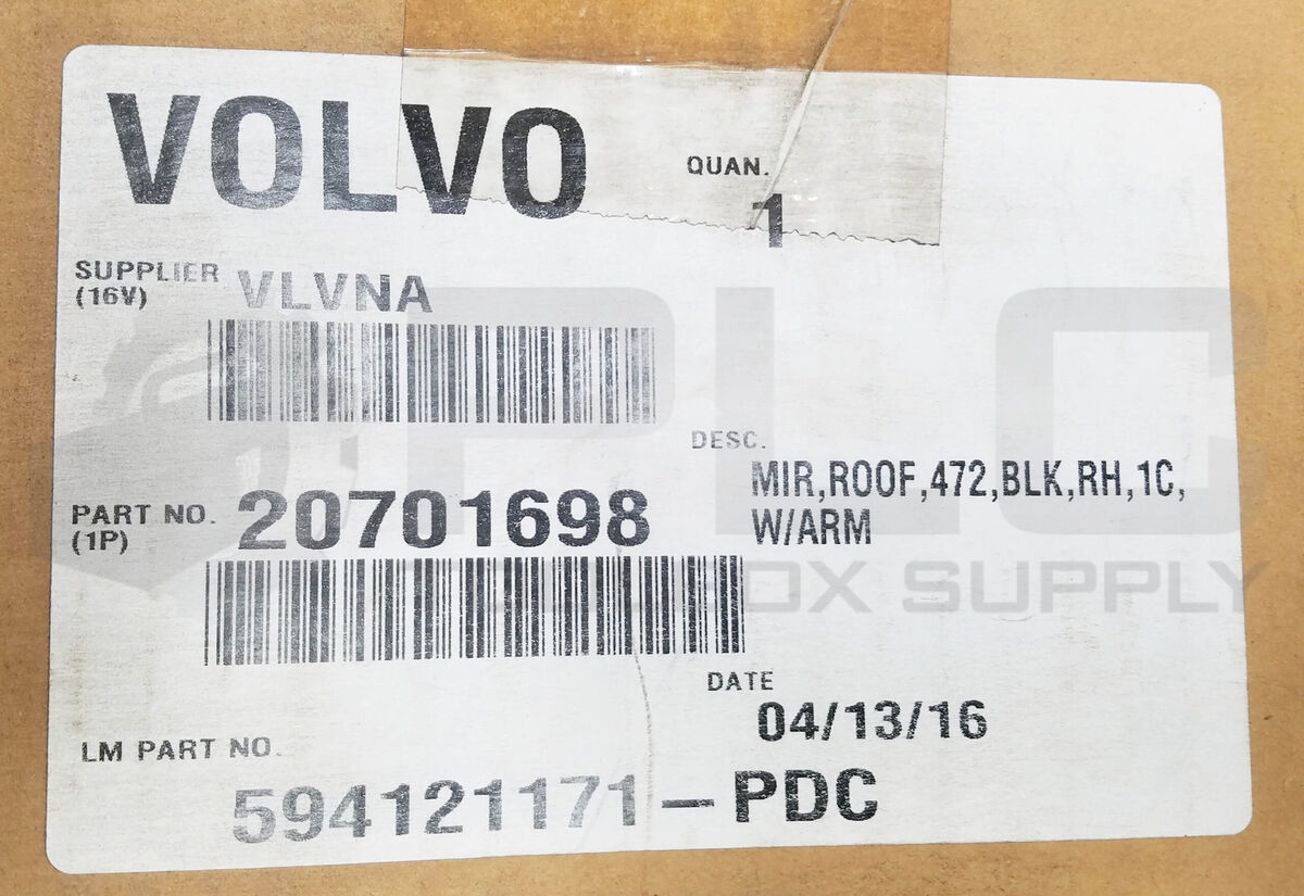 NEW VOLVO 20701698 OEM GENUINE VOLVO DOWN VIEW TRUCK MIRROR