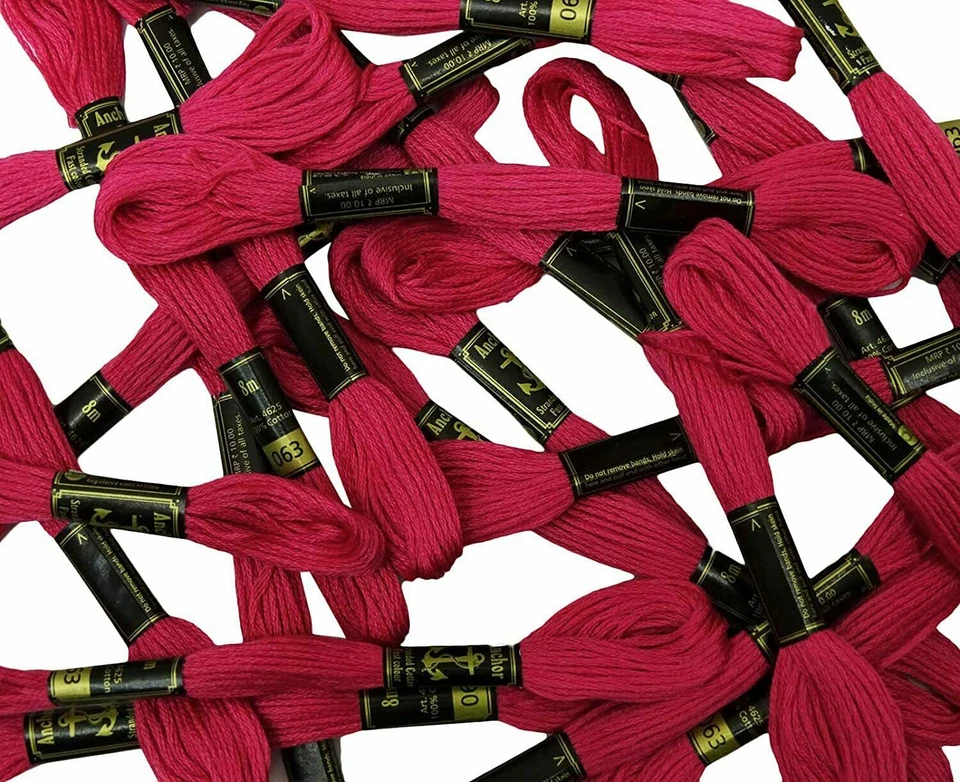 Anchor Threads Stranded Cotton Thread Cross Stitch Hand Embroidery Floss Magenta - Image 3 of 4