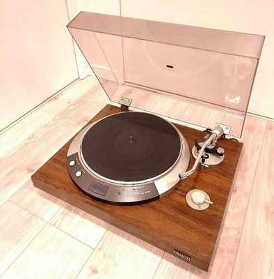 DENON DP-50L Turntable Direct Drive Quartz Lock Tested No 