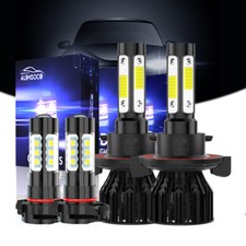 Faros LED altos bajos antiniebla 4x para Chevy Spark LT Hatchback 2017-2020