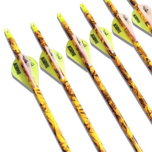 30" Carbon Arrows Camo Screw Broadhead SP600 Archery Bow Shooting Hunting Target - Picture 10 of 22
