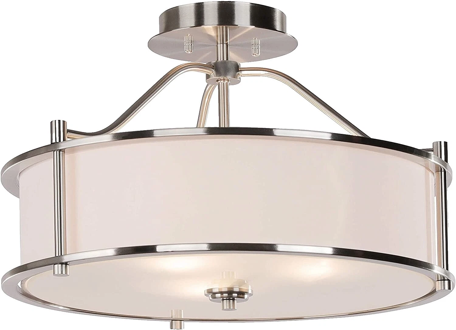 Candelabros de cristal blanco contemporáneo y luminarias de techo