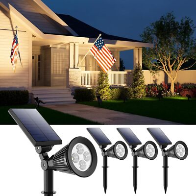 Solar Power LED Landscape Light Outdoor Garden Yard Pathway Lawn Stake Spotlight