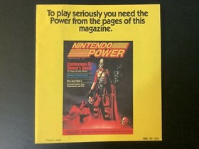 NES Nintendo Power Castlevania II 2 PMG-QU-USA Insert Only