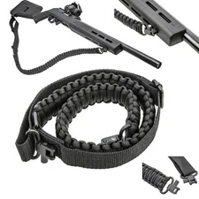 Tactical 550 Paracord Rifle Gun Sling Shotgun Crossbow 2 Point Adjustable Swivel