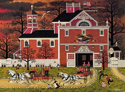 - Charles Wysocki - Fire! - 1000 Piece Jigsaw Puzzle for Adults -Challenging ...