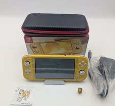 Nintendo Switch Lite Handheld Game Console 32GB Charger Box yellow