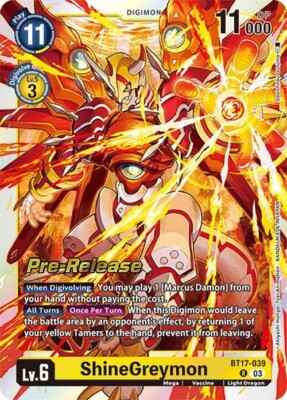 digimon card game shinegreymon BT2-041 Shining Raymon (SR Super Rare) Booster Ultimate Power (BT-02) : Toys & Games ShineGreymon: Burst Mode (Parallel Rare)