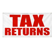 Vinyl Banner Multiple Sizes Tax Returns Promotion Business Business Outdoor