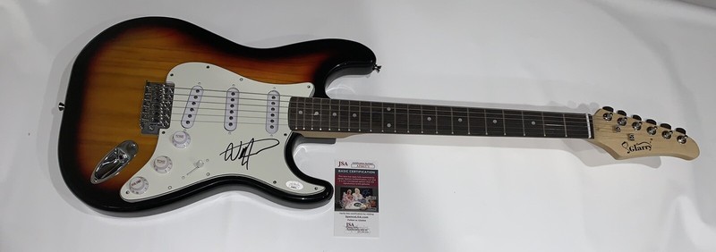 BILLY STRINGS SIGNED SUNBURST ELECTRIC GUITAR FOLK COUNTRY SUPERSTAR JSA COA