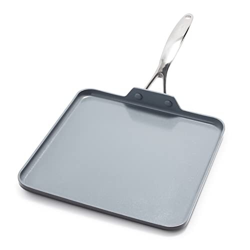 Greenpan Valencia PRO Padella 28 cm, Acciaio Inossidabile Alluminio (i4E)