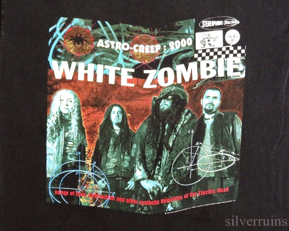 White Zombie Vintage T Shirt 1995 Astro Creep Tour Rob Alt
