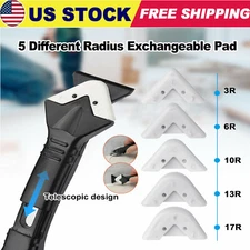 5in1 Silicone Scraper Caulking Grouting Sealant Finishing Clean Remover Tool Kit