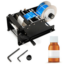Manual MT-30 Label Applicator Round Glass Bottle Cans Plastic Labeling Machine