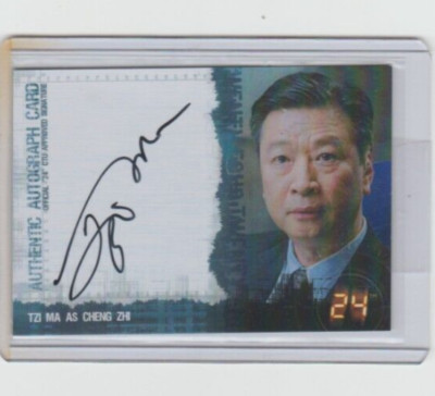 TWENTY FOUR SEASON 4 EXPANSION TZI MA AS CHENG ZHI AUTOGRAPH CARD   HTF!