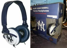 New York Yankees MLB Ihip Corded Headphones Ipod Iphone MP3 Compatible