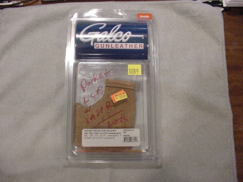 Galco Pocket Protector Holster Kel Tec p3at Ruger LCP with Laser PRO486 - Image 3 of 4