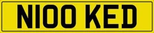 NUKED NUMBER PLATE NUKE NICKED CAR REG N100 KED SPEEDY FAST RACER AMG M3 S3 M5