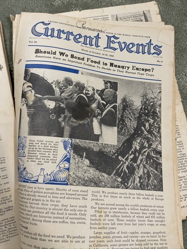 19 Issues Vtg WW2 Current Events School Papers Sept 1940 - Feb 1941 Wartime - Picture 18 of 18
