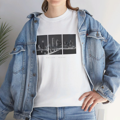 Dallas T Shirt, Unisex Apparel Tee, Travel Gift Idea, Vintage Minimal Style