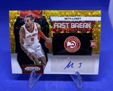 2023-24 Panini Prizm Gold Fast Break Rookie Autographs #FBR-LUN Seth Lundy /10
