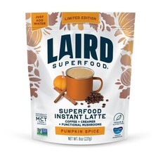 Laird Superfood Instant Latte (Pumpkin Spice, 8 Ounce (Pack of 1)) 8oz