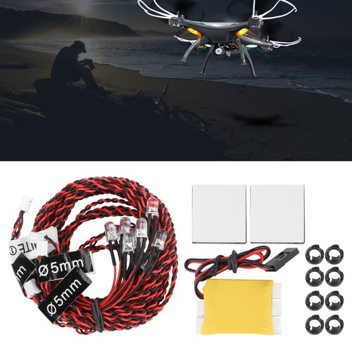 8pcs RC LED Flash Light Night LED Lights Kit For RC Airplane Aircraf DP - Picture 6 of 22