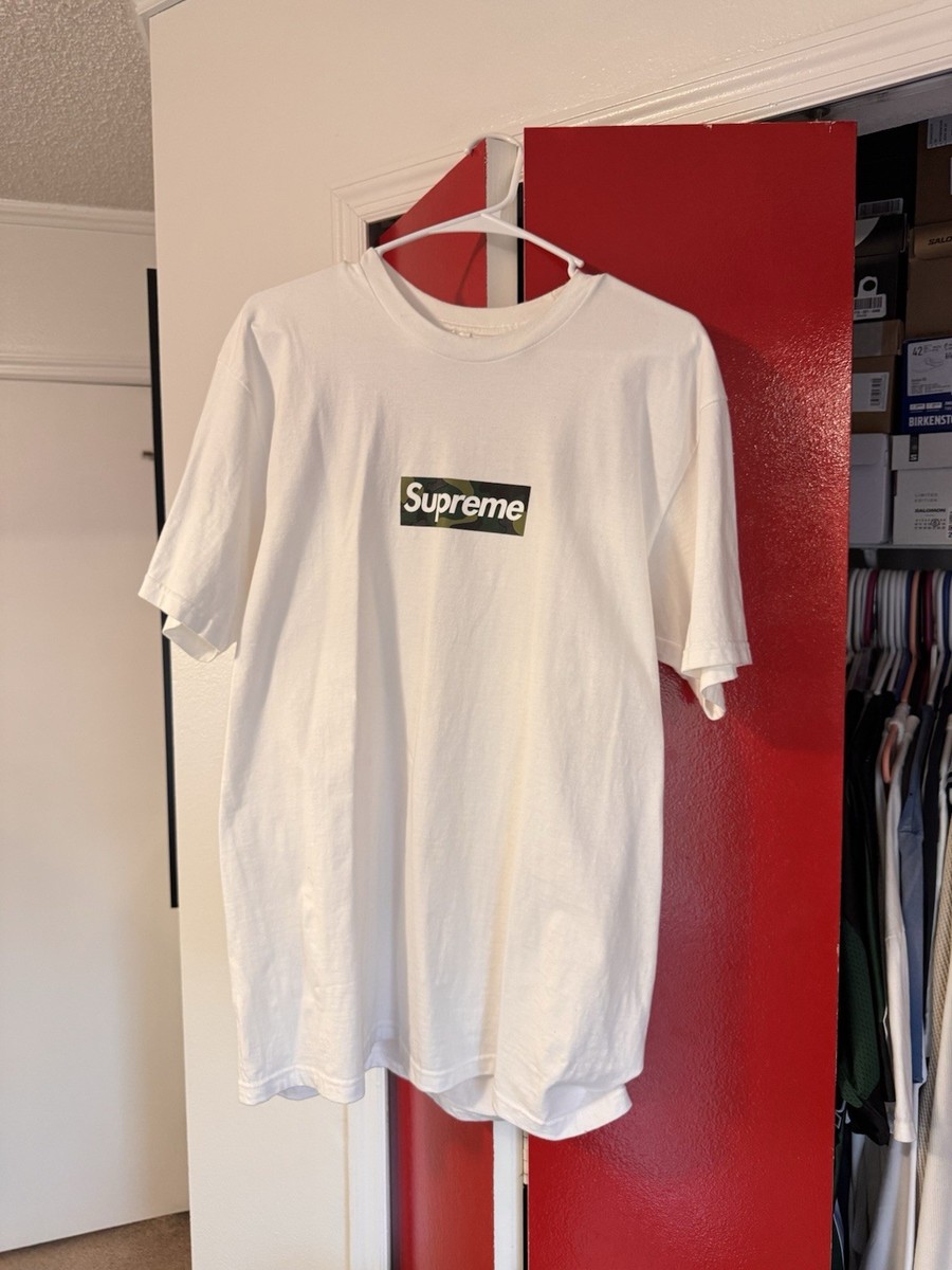 ウェア AKTR CUT-UP CAMO BOX LOGO SPORTS TEE WH Supreme FW23 Camo Box Logo Tee - White L | eBay