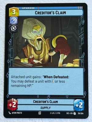 Creditor's Claim 39/264 UC Secrets of Power