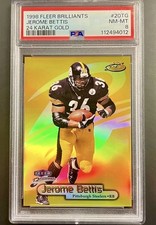 1998 Fleer Brilliants 24k Gold Jerome Bettis /24 PSA 8