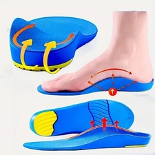 1 Pair of Arch Pad Support Insoles, Arch Support Massage Insoles NEW