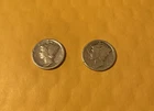 (2) Mercury dimes 90% Silver