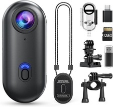 Z10 4K Action Camera 128GB Wearable Sports Camera Small Body Cam for Traveling