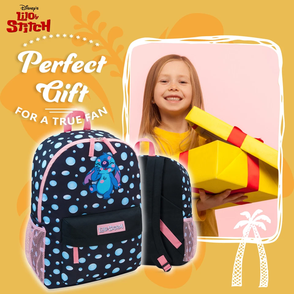 Disney Backpack for Girls, Stitch School Bags for Girls - Image 2 of 4