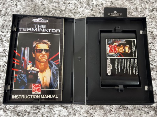 The Terminator Sega Genesis 1991 Virgin Games CIB Completo Arnold Schwarzenegger - Imagen 4 de 10