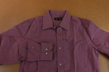Banana Republic Men's Size Medium Slim Fit Plaid Long Sleeve Button Front Shirt
