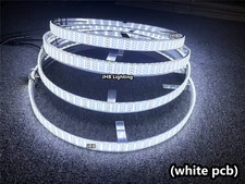 【】JHB Set (4) 17.5" QUAD ROW PURE Bright WHITE LED Trucks Wheel Rings Rim Lights