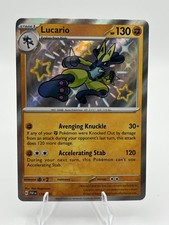Lucario NM Shiny 174/091 SV: Paldean Fates Pokemon TCG Holo A122