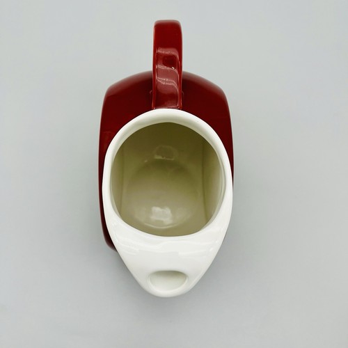 VTG Art Deco Disk Pitcher Burgundy Red Coorsite No. 992 Mid Century USA Ice Lip - Picture 19 of 21