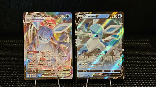 Pokemon Evolving Skies Glaceon V 40/203 Glaceon VMAX 41/203 Lot Of 2