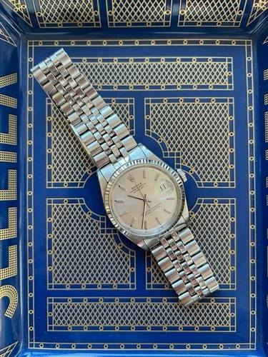 1968 Rolex Datejust 1601 Manual Silver Jubilee Bracelet