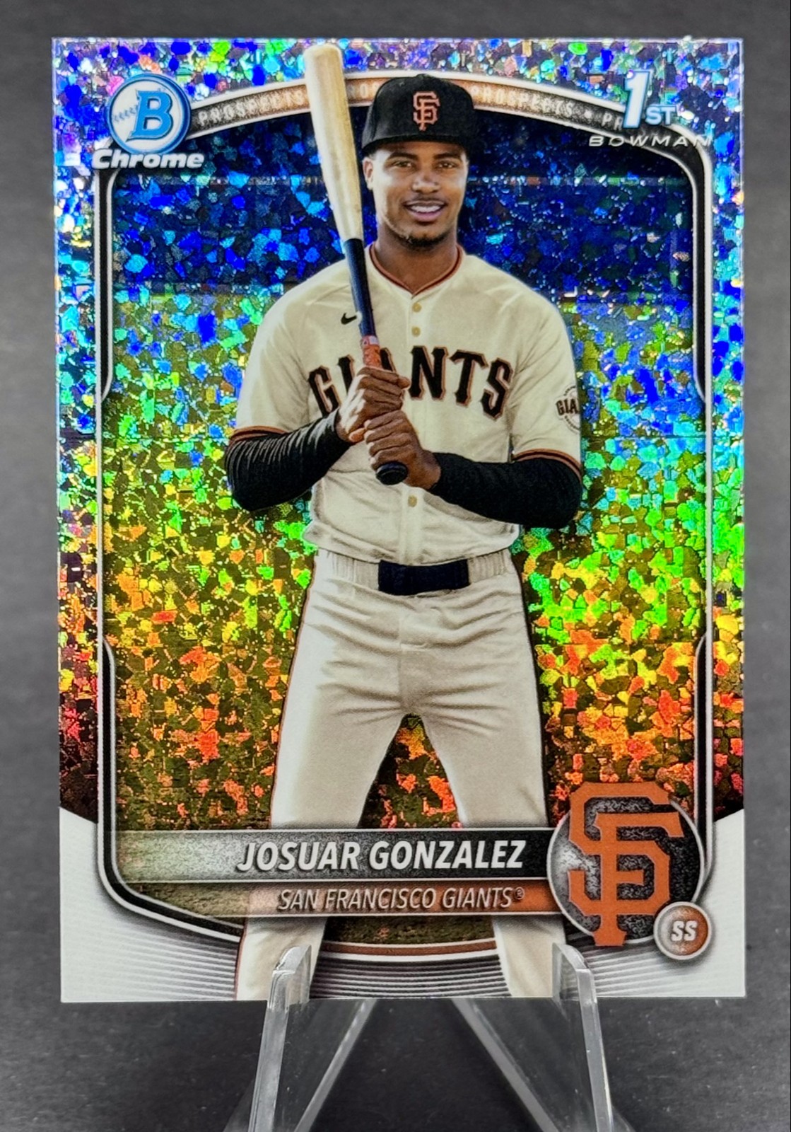 2025 Bowman Chrome - Josuar Gonzalez 1st Bowman Mini Diamond Refractor #BCP-153