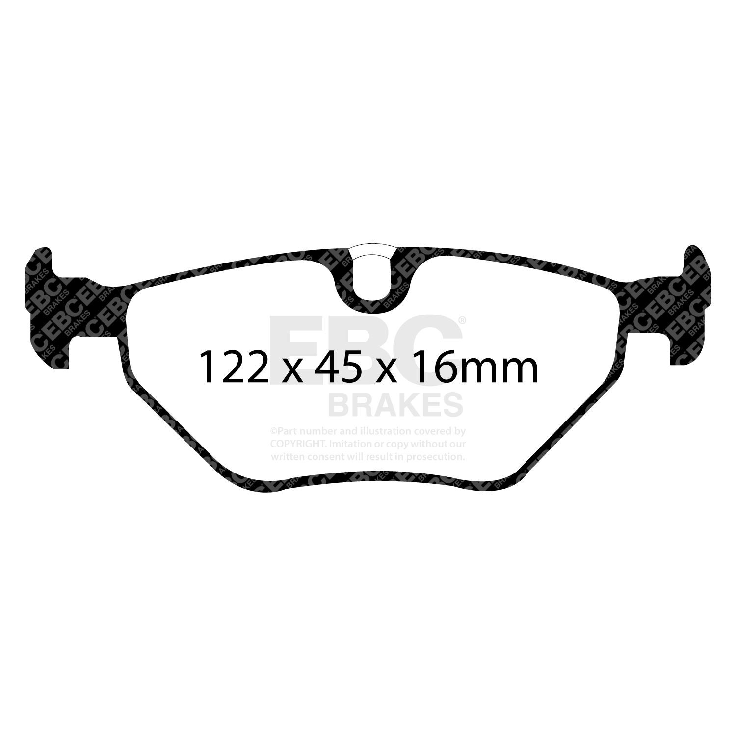 EBC DP1091 BRAKE PAD SET DISC BRAKE Rear
