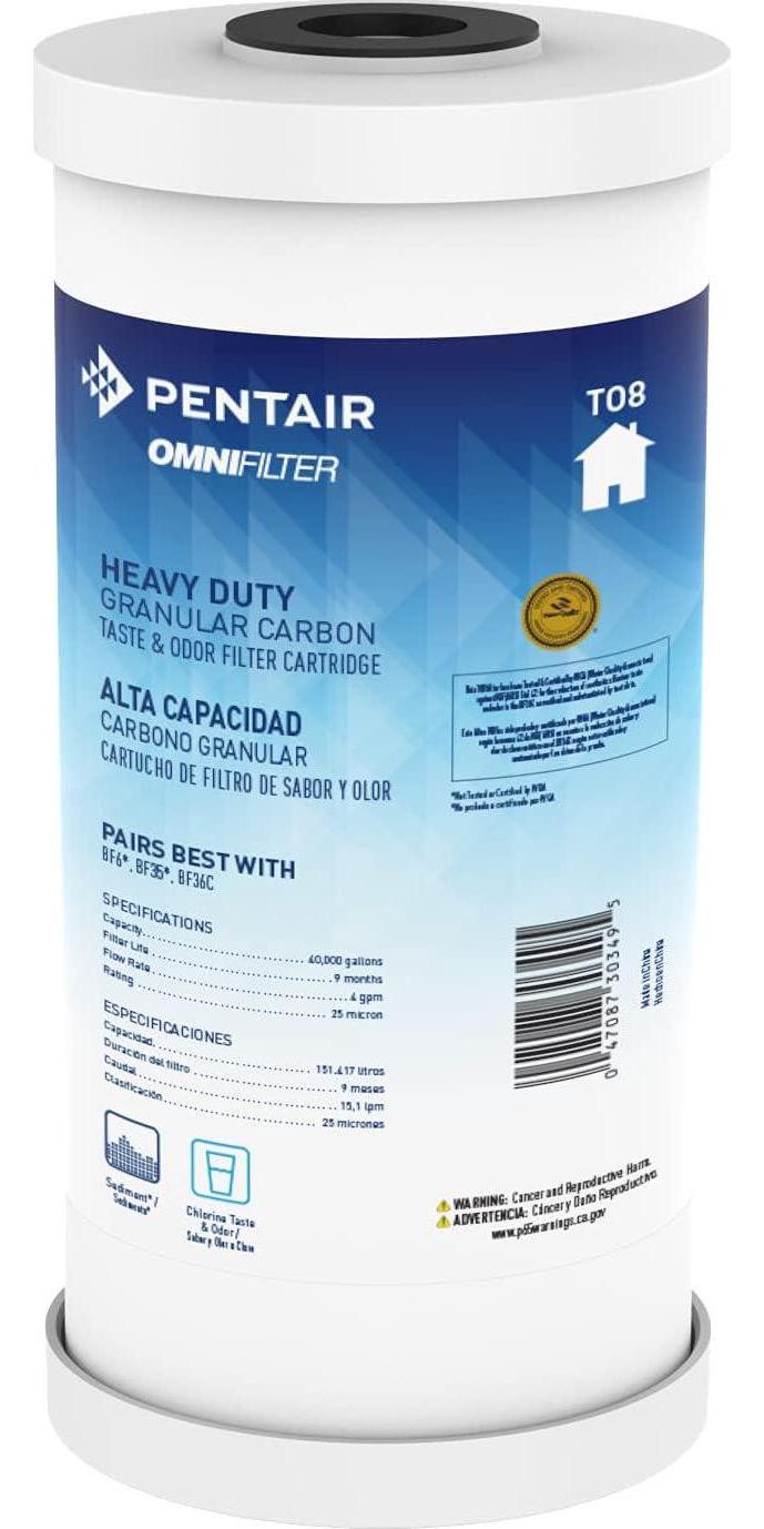 Pentair OMNIFilter TO8 Carbon Water Filter, 10 Heavy Duty Bi