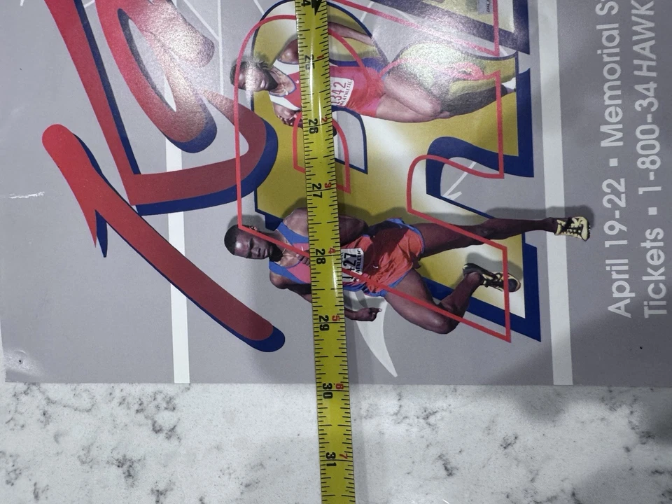VTG 2000 Kansas Jayhawks KU Track & Field Relays Poster BH - Image 4 of 4