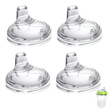 Sippy Spout Nipples for Comotomo Baby Bottles, Transition Straw Sippy Cup 100...