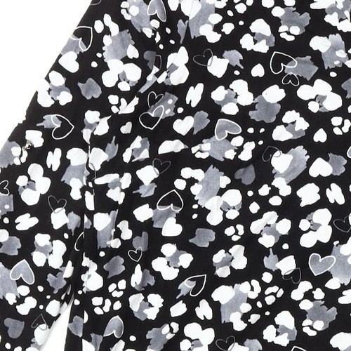 Paraphrase Women's Black Floral Tunic Blouse Size 16 - Picture 6 of 12